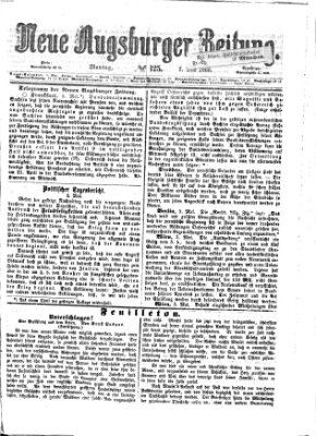 Neue Augsburger Zeitung Montag 7. Mai 1866