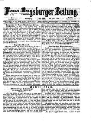 Neue Augsburger Zeitung Samstag 26. Mai 1866