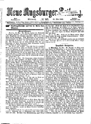 Neue Augsburger Zeitung Mittwoch 30. Mai 1866