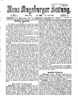 Neue Augsburger Zeitung Mittwoch 13. Juni 1866