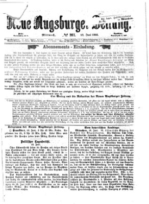 Neue Augsburger Zeitung Mittwoch 20. Juni 1866