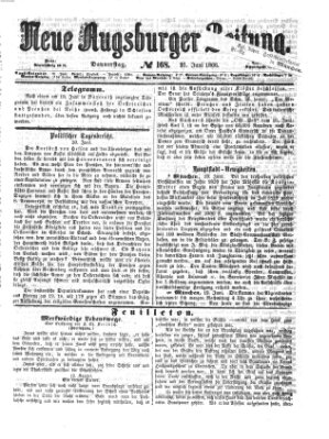 Neue Augsburger Zeitung Donnerstag 21. Juni 1866