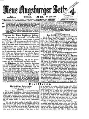 Neue Augsburger Zeitung Mittwoch 27. Juni 1866