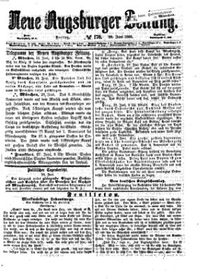 Neue Augsburger Zeitung Freitag 29. Juni 1866