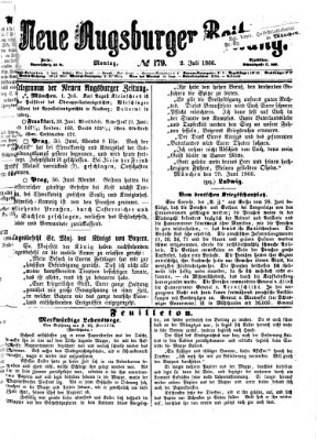 Neue Augsburger Zeitung Montag 2. Juli 1866