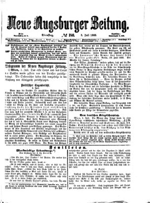 Neue Augsburger Zeitung Dienstag 3. Juli 1866