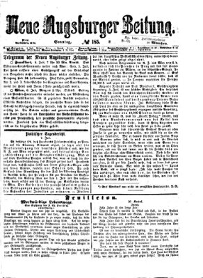 Neue Augsburger Zeitung Sonntag 8. Juli 1866