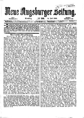 Neue Augsburger Zeitung Samstag 14. Juli 1866