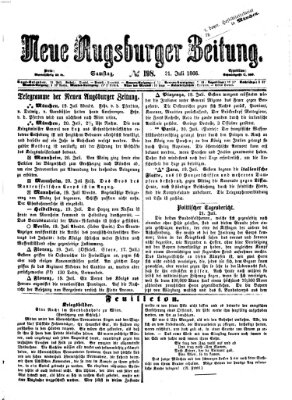 Neue Augsburger Zeitung Samstag 21. Juli 1866