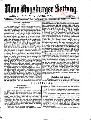 Neue Augsburger Zeitung Montag 13. August 1866