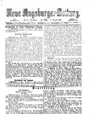 Neue Augsburger Zeitung Samstag 18. August 1866