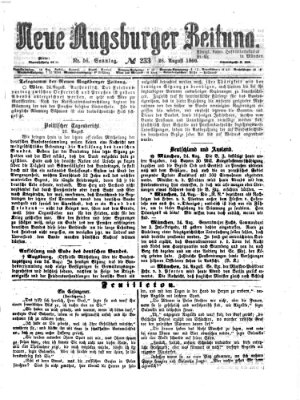 Neue Augsburger Zeitung Sonntag 26. August 1866