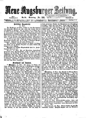 Neue Augsburger Zeitung Sonntag 23. September 1866