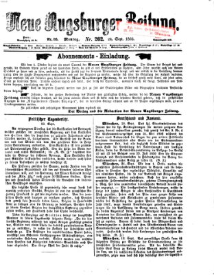 Neue Augsburger Zeitung Montag 24. September 1866