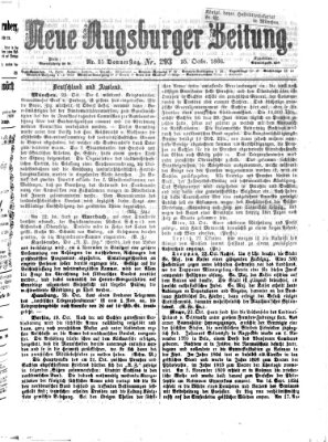 Neue Augsburger Zeitung Donnerstag 25. Oktober 1866