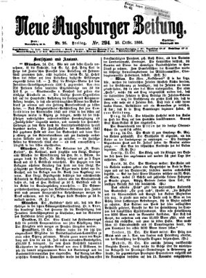 Neue Augsburger Zeitung Freitag 26. Oktober 1866