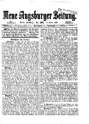 Neue Augsburger Zeitung Samstag 3. November 1866