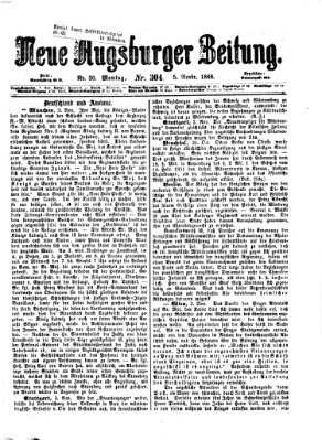 Neue Augsburger Zeitung Montag 5. November 1866