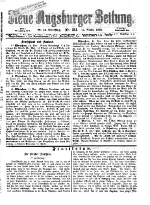 Neue Augsburger Zeitung Dienstag 13. November 1866