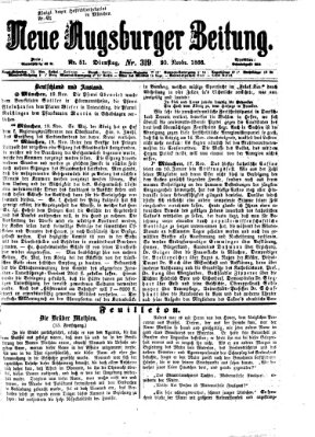 Neue Augsburger Zeitung Dienstag 20. November 1866