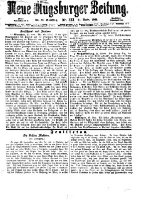 Neue Augsburger Zeitung Samstag 24. November 1866