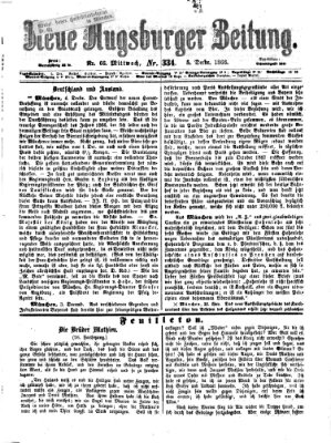 Neue Augsburger Zeitung Mittwoch 5. Dezember 1866