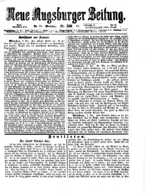 Neue Augsburger Zeitung Montag 10. Dezember 1866