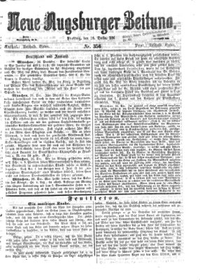 Neue Augsburger Zeitung Freitag 28. Dezember 1866