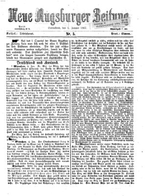 Neue Augsburger Zeitung Samstag 5. Januar 1867