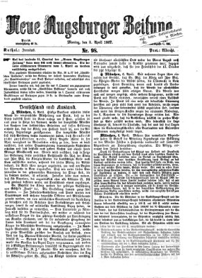 Neue Augsburger Zeitung Montag 8. April 1867