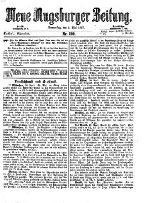 Neue Augsburger Zeitung Donnerstag 2. Mai 1867