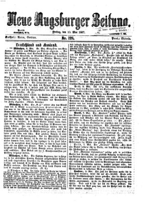 Neue Augsburger Zeitung Freitag 10. Mai 1867