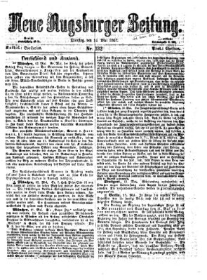 Neue Augsburger Zeitung Dienstag 14. Mai 1867