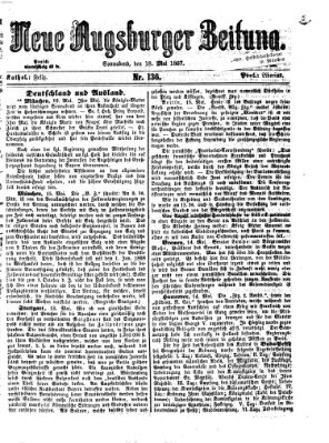 Neue Augsburger Zeitung Samstag 18. Mai 1867