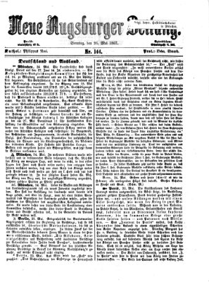 Neue Augsburger Zeitung Sonntag 26. Mai 1867