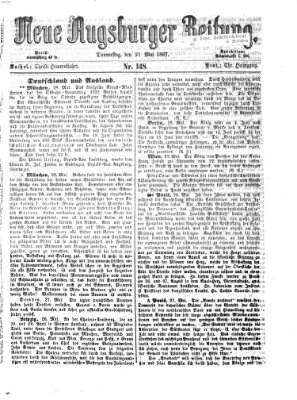 Neue Augsburger Zeitung Donnerstag 30. Mai 1867