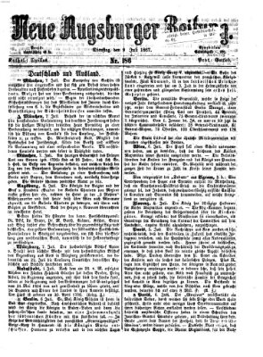 Neue Augsburger Zeitung Dienstag 9. Juli 1867