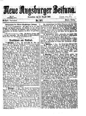 Neue Augsburger Zeitung Samstag 10. August 1867