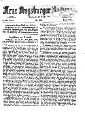 Neue Augsburger Zeitung Sonntag 27. Oktober 1867