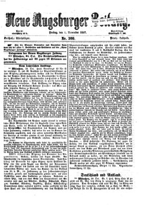 Neue Augsburger Zeitung Freitag 1. November 1867