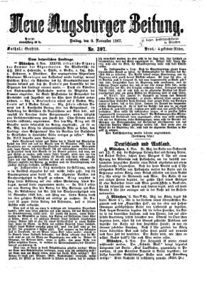 Neue Augsburger Zeitung Freitag 8. November 1867