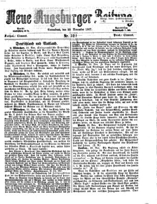 Neue Augsburger Zeitung Samstag 23. November 1867