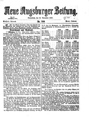 Neue Augsburger Zeitung Samstag 30. November 1867