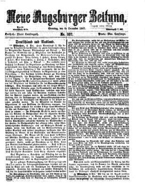 Neue Augsburger Zeitung Sonntag 8. Dezember 1867