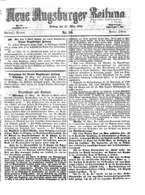 Neue Augsburger Zeitung Freitag 20. März 1868