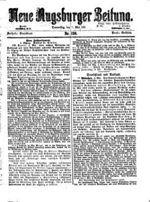 Neue Augsburger Zeitung Donnerstag 7. Mai 1868