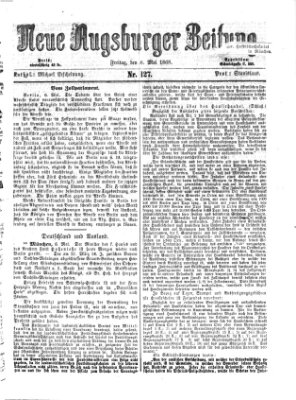 Neue Augsburger Zeitung Freitag 8. Mai 1868