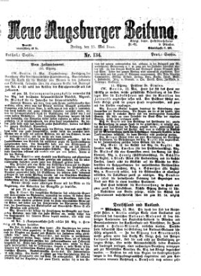 Neue Augsburger Zeitung Freitag 15. Mai 1868