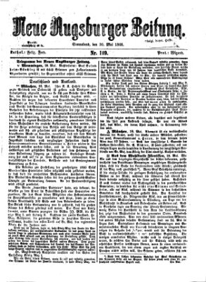 Neue Augsburger Zeitung Samstag 30. Mai 1868