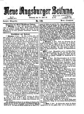 Neue Augsburger Zeitung Mittwoch 10. Juni 1868